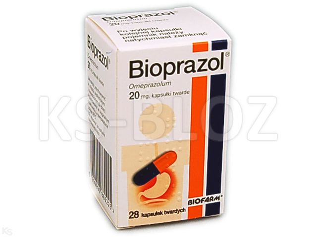 Bioprazol interakcje ulotka kapsułki dojelitowe twarde 20 mg 