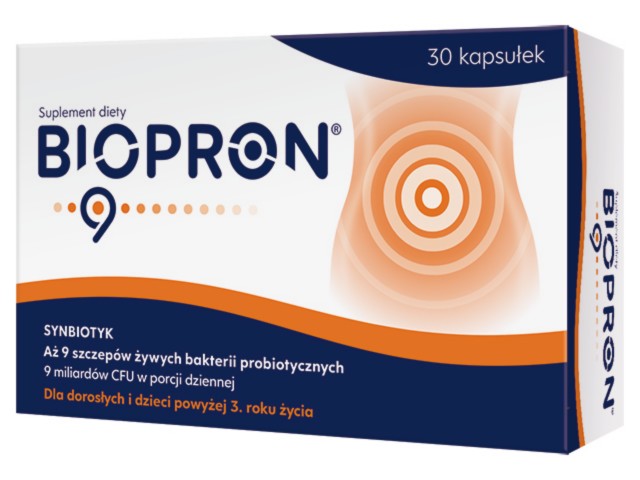 Biopron 9 interakcje ulotka kapsułki  30 kaps.