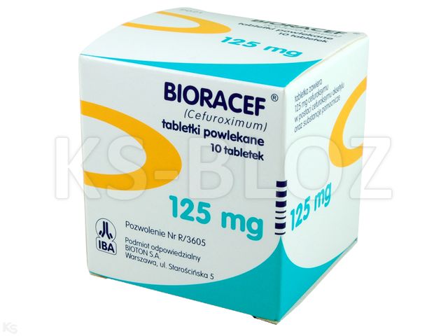 Bioracef interakcje ulotka tabletki powlekane 125 mg 10 tabl.