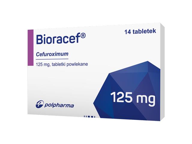 Bioracef interakcje ulotka tabletki powlekane 125 mg 14 tabl. | 2 blist.po 7 szt.
