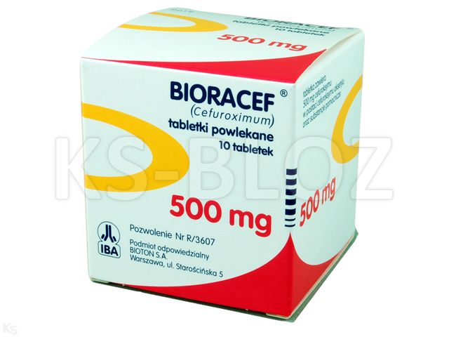 Bioracef interakcje ulotka tabletki powlekane 500 mg 10 tabl. | poj.