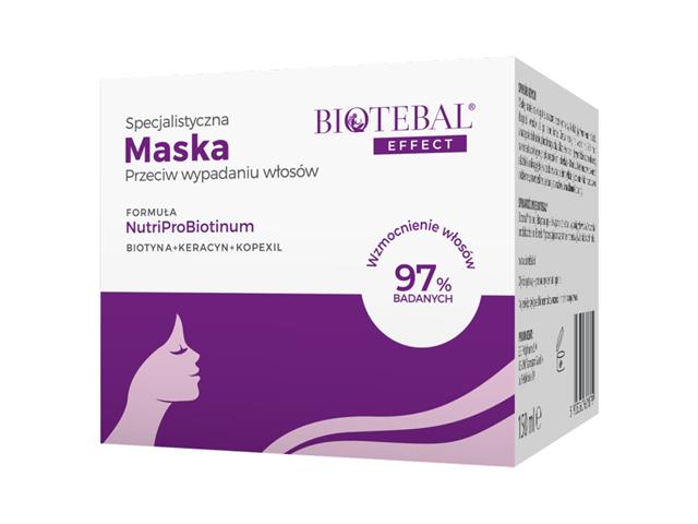 Biotebal Effect Maska przeciw wypadaniu włosów specjalistyczna interakcje ulotka   150 ml