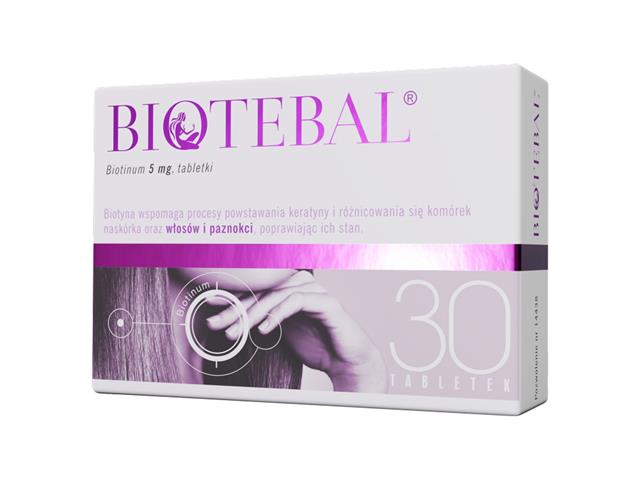 Biotebal interakcje ulotka tabletki 5 mg 30 tabl.