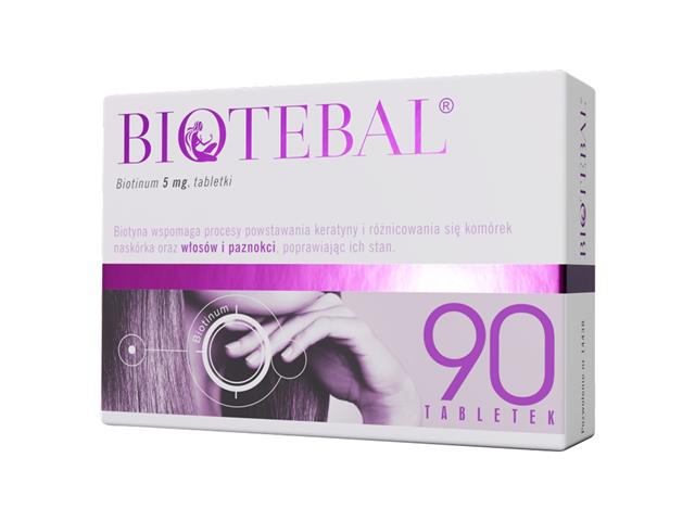 Biotebal interakcje ulotka tabletki 5 mg 90 tabl. | blister