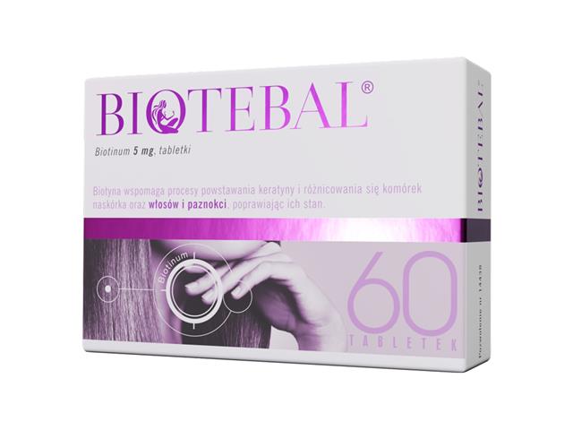 Biotebal interakcje ulotka tabletki 5 mg 60 tabl. | blister