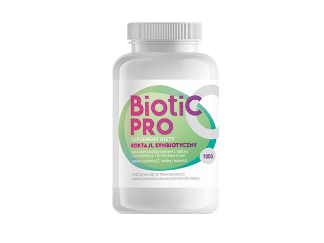 Biotic Pro interakcje ulotka proszek do podawania w wodzie/mleku do picia - 100 g