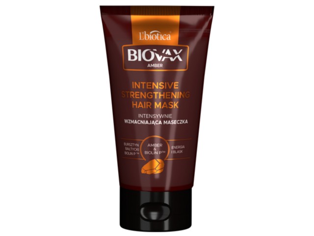 Biovax Amber Glamour Maseczka do włosów intensywnie wzmacniająca bursztyn bałtycki interakcje ulotka maseczka  150 ml