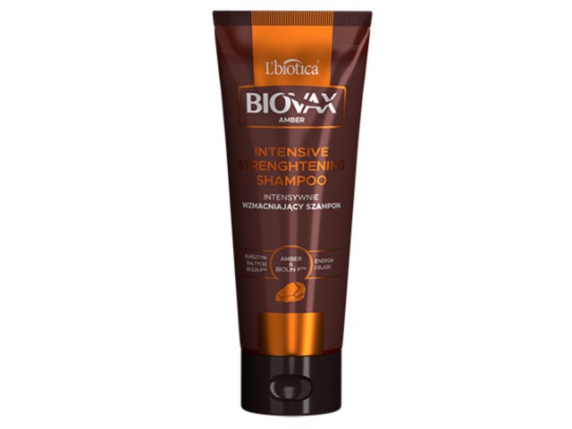 Biovax Amber Szampon do mycia włosów intensywnie wzmacniający bursztyn amber interakcje ulotka   200 ml
