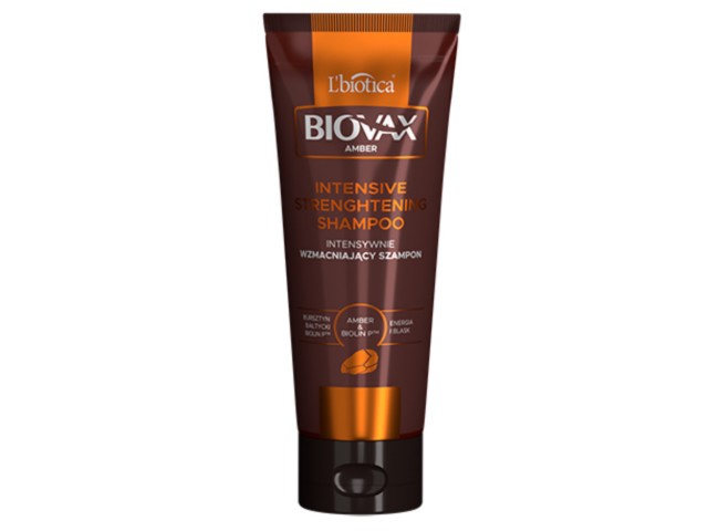 Biovax Amber Szampon do mycia włosów intensywnie wzmacniający bursztyn interakcje ulotka szampon - 200 ml
