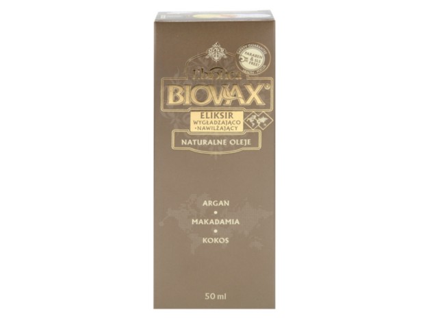 BIOVAX Eliksir ARGAN MAKADAMIA KOKOS (olejek) d/wł. interakcje ulotka płyn - 50 ml