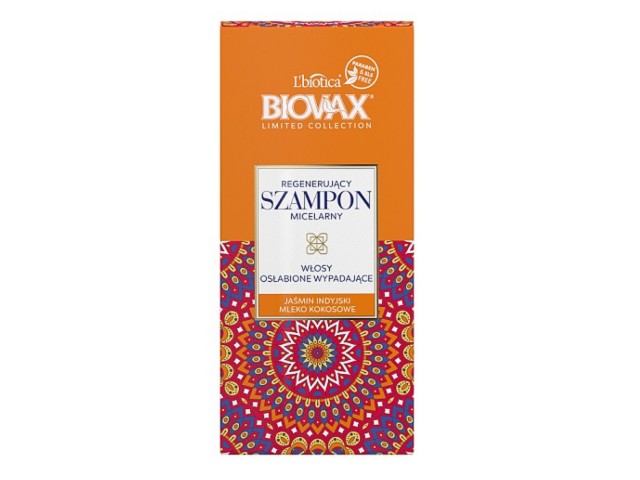 BIOVAX LIMITED COLLECTION Regener.Szampon micel.wł.osłab/wypad.Jaśmin Indyjski Mleko Kokos. interakcje ulotka szampon - 200 ml