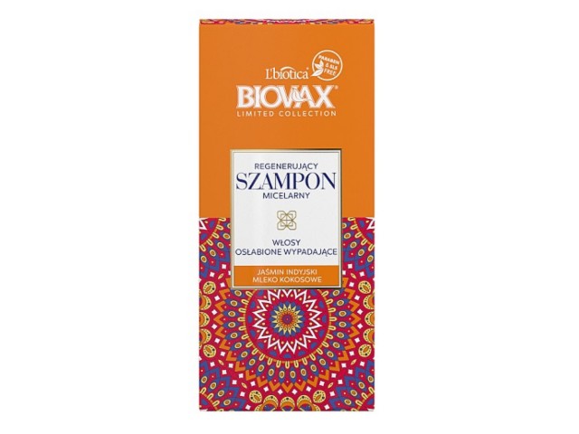 BIOVAX LIMITED COLLECTION Regener.Szampon micel.wł.osłab/wypad.Jaśmin Indyjski Mleko Kokos. interakcje ulotka szampon  200 ml