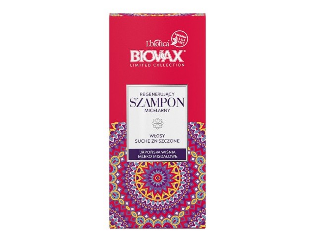 BIOVAX LIMITED COLLECTION Regener.Szampon micel.wł.suche/znisz.Japońska Wiśnia Mleko Migdał. interakcje ulotka szampon - 200 ml