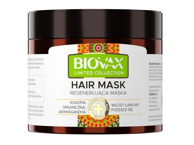 BIOVAX LIMITED COLLECTION Regenerująca Maska Konopia organiczna Ashwagandha interakcje ulotka   250 ml