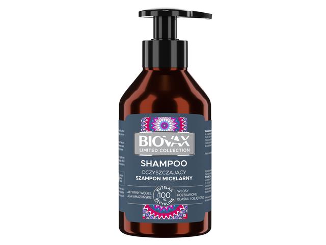 Biovax Limited Collection Szampon do mycia włosów aktywny węgiel acai amazońskie interakcje ulotka szampon - 200 ml
