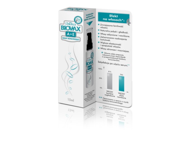 Biovax Serum do włosów wzmacniające z vit. A + E interakcje ulotka   15 ml