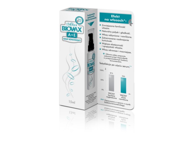 Biovax Serum do włosów wzmacniające z vit. A + E interakcje ulotka płyn  15 ml