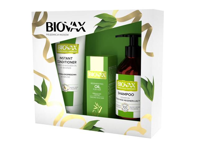 Biovax Zestaw BAMBUS & OLEJ AVOCADO szampon + odżywka + olejek interakcje ulotka zestaw - 200 ml (+ 200 ml + 15 ml)