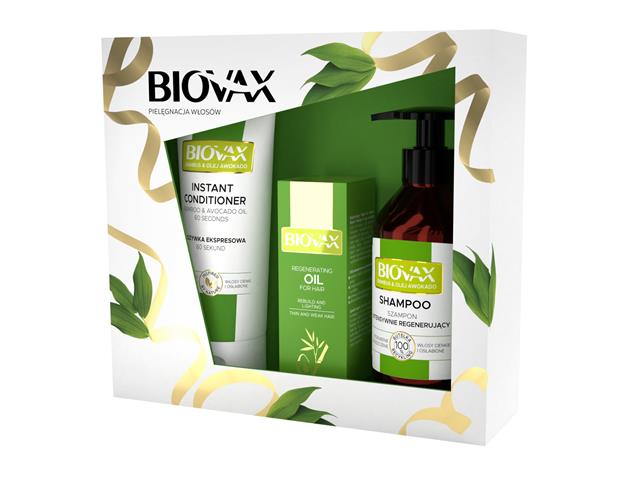 Biovax Zestaw BAMBUS & OLEJ AVOCADO szampon + odżywka + olejek interakcje ulotka zestaw  200 ml | + 200 ml + 15 ml