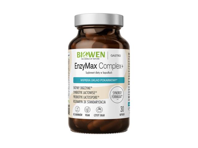 Biowen EnzyMax Complex+ interakcje ulotka kapsułki 30 kaps.