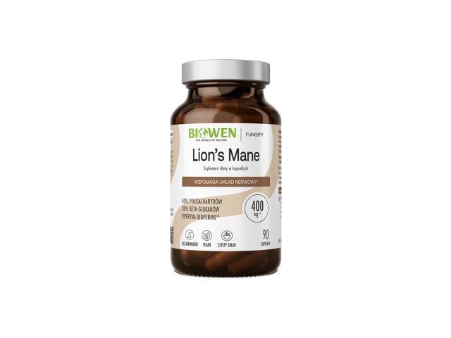 Biowen Lion's Mane interakcje ulotka kapsułki twarde 90 kaps.