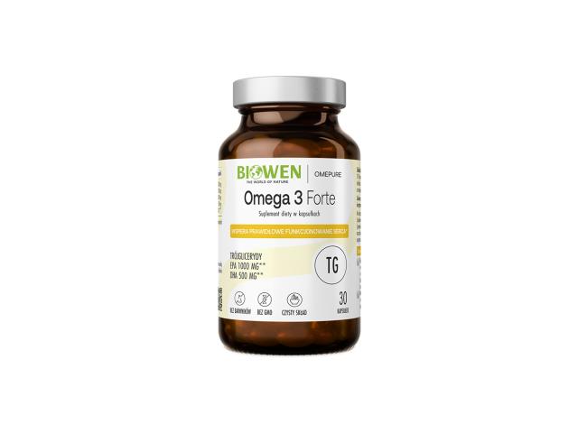 Biowen Omega 3 Forte interakcje ulotka kapsułki miękkie  30 kaps.