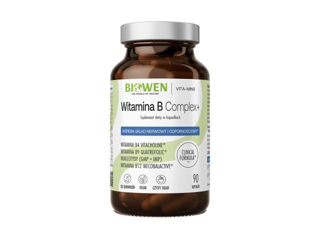 Biowen Witamina B Complex+ interakcje ulotka kapsułki  90 kaps.