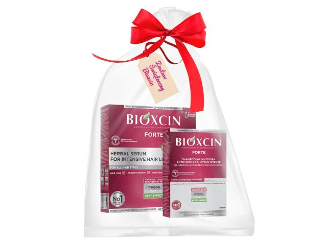 Bioxcin Forte Zestaw na intensywne wypadanie włosów Szampon + serum interakcje ulotka zestaw  300 ml (+ 50 ml + 50 ml + 50 ml)