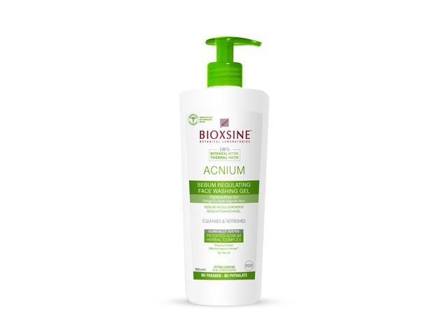 BIOXSINE ACNIUM Żel regulujący Sebum do mycia twarzy interakcje ulotka żel - 500 ml
