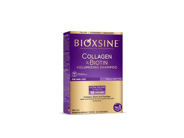 BIOXSINE COLLAGEN & BIOTIN VOLUMIZING Szampon dodający włosom objętości interakcje ulotka   300 ml