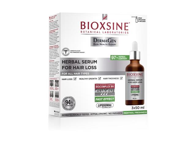 Bioxsine Dg Serum przeciw wypadaniu włosów ziołowe interakcje ulotka   3 szt. po 50 ml