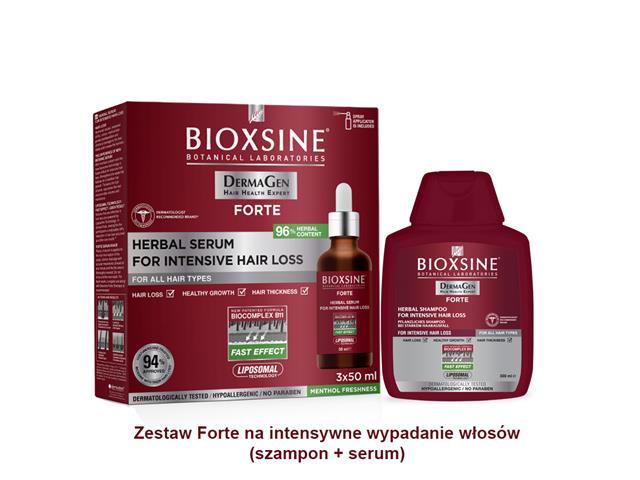 Bioxsine Forte Zestaw na intensywne wypadanie włosów interakcje ulotka zestaw  3 szt. po 50 ml | + 300 ml