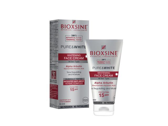 BIOXSINE PURE&WHITE Wybielający Krem do twarzy interakcje ulotka krem  50 ml