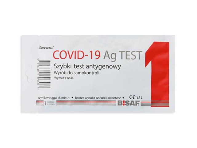 Bisaf Coretests Covid-19 Ag Test do samokontroli antygenowy interakcje ulotka   1 szt.