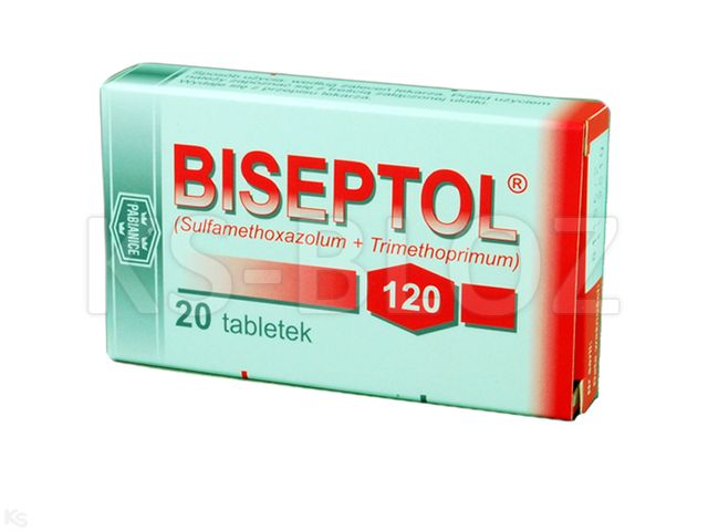 Biseptol 120 interakcje ulotka tabletki 100mg+20mg 20 tabl. (fiol. ze szkła)
