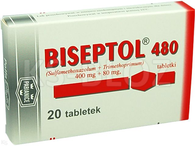 Biseptol 480 interakcje ulotka tabletki 400mg+80mg 