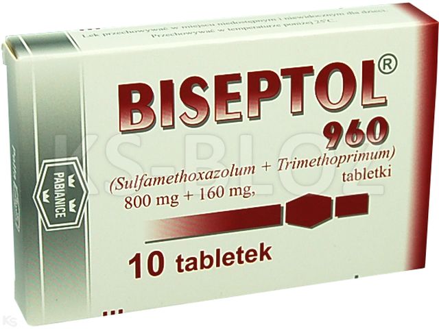 Biseptol 960 interakcje ulotka tabletki 800mg+160mg 10 tabl. | blister