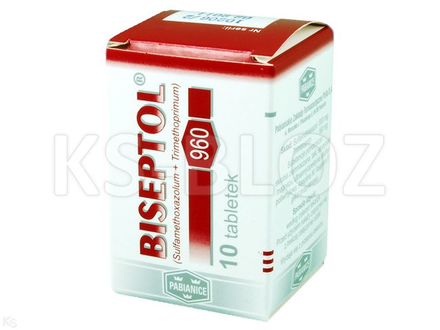 Biseptol 960 interakcje ulotka tabletki 800mg+160mg 10 tabl. | poj.