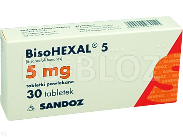 Bisohexal 5 interakcje ulotka tabletki powlekane 5 mg 30 tabl. | 3 blist.po 10 szt.
