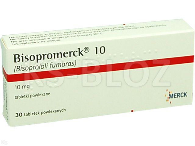 Bisopromerck 10 interakcje ulotka tabletki powlekane 10 mg 30 tabl. | 3 blist.po 10 szt.