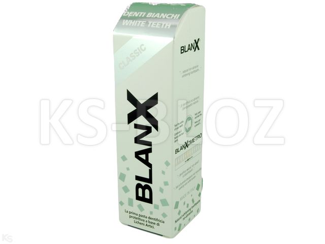 BlanX Classic Pasta do mycia zębów o działaniu wybielającym interakcje ulotka pasta do zębów - 75 ml