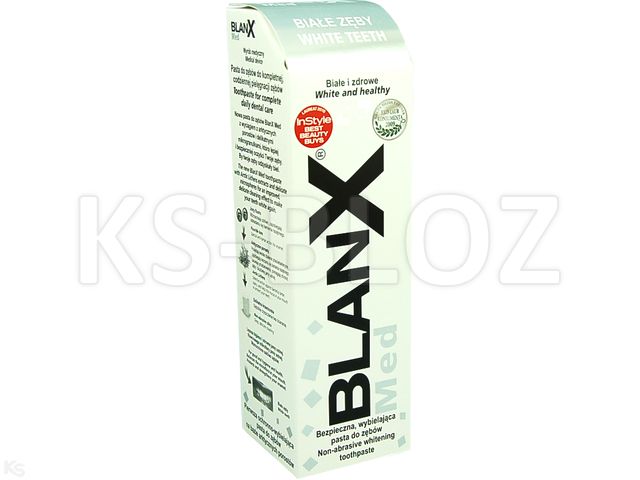 BlanX Med Classic Pasta do mycia zębów białe zęby interakcje ulotka pasta do zębów  75 ml