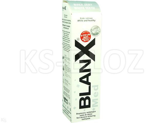 BlanX Med Pasta do mycia zębów białe zęby interakcje ulotka   100 ml