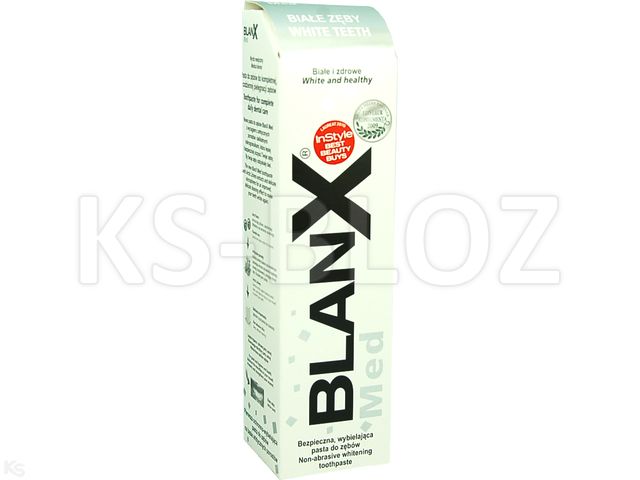 BlanX Med Pasta do mycia zębów białe zęby interakcje ulotka pasta do zębów  100 ml