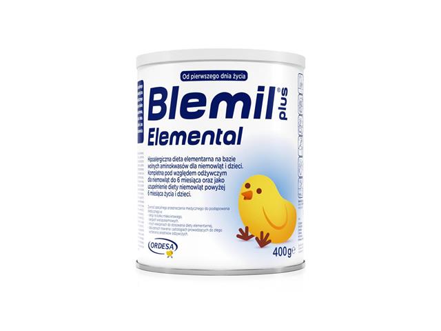 Blemil Plus Elemental interakcje ulotka proszek do sporządzania roztworu doustnego  400 g | puszka