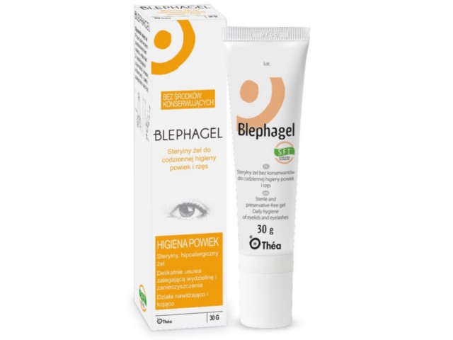 BLEPHAGEL Sterylny Żel do codziennej higieny powiek i rzęs interakcje ulotka  - 30 g (tub.)
