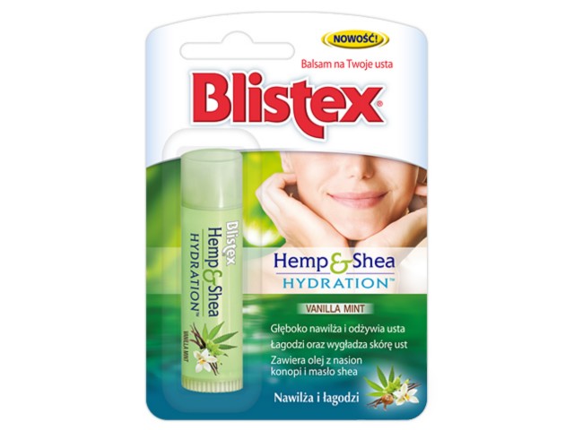 Blistex Hemp&shea Balsam do ust interakcje ulotka sztyft  4,25 g