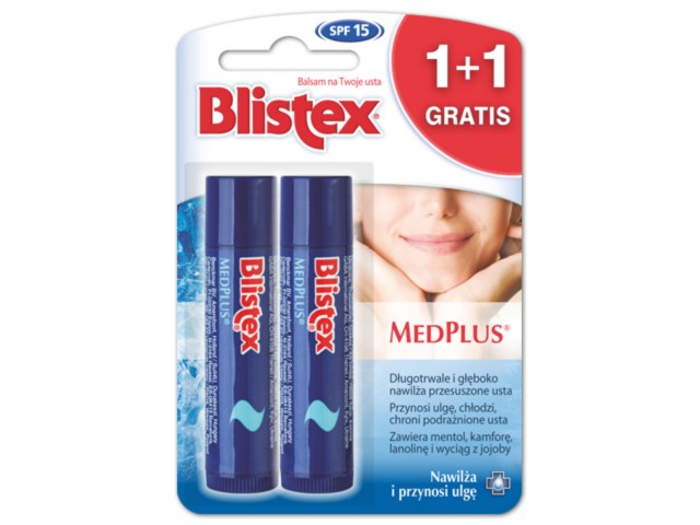 Blistex Medplus Balsam do ust interakcje ulotka sztyft  2 szt.