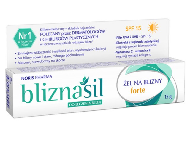 Bliznasil Forte Żel na blizny interakcje ulotka żel  15 g (tub.)