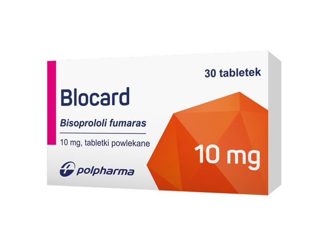 Blocard interakcje ulotka tabletki powlekane 10 mg 30 tabl.